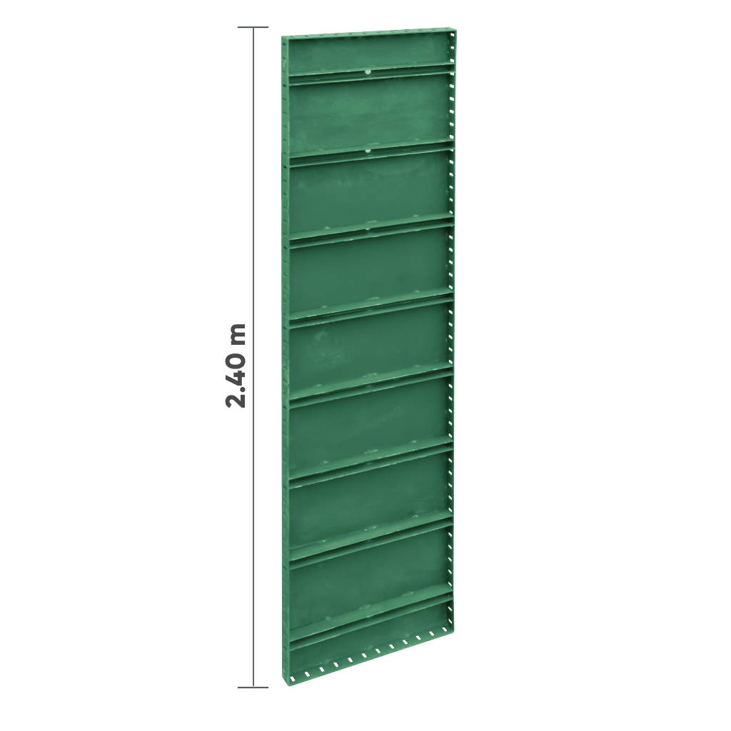 PANEL METÁLICO 2.4 M X 0.30 M