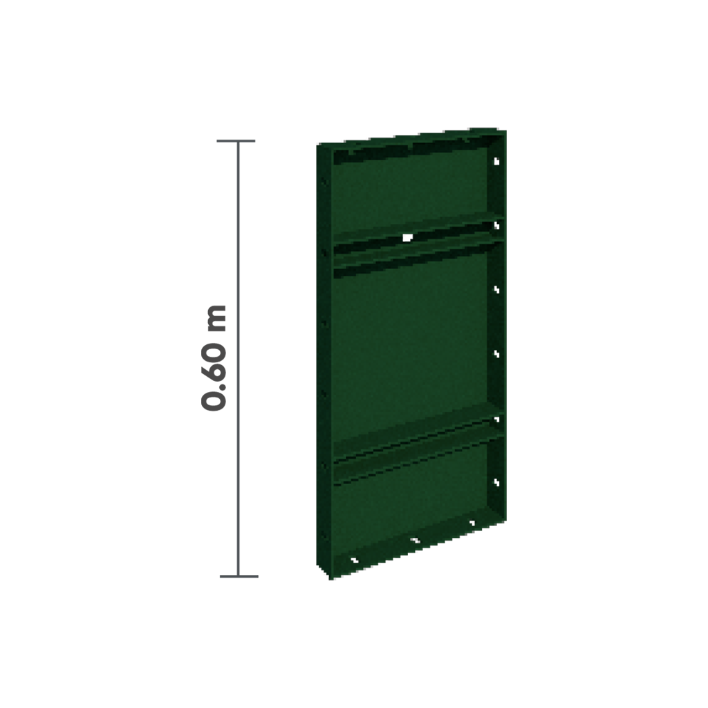 PANEL METÁLICO 0.60 M X 0.35 M